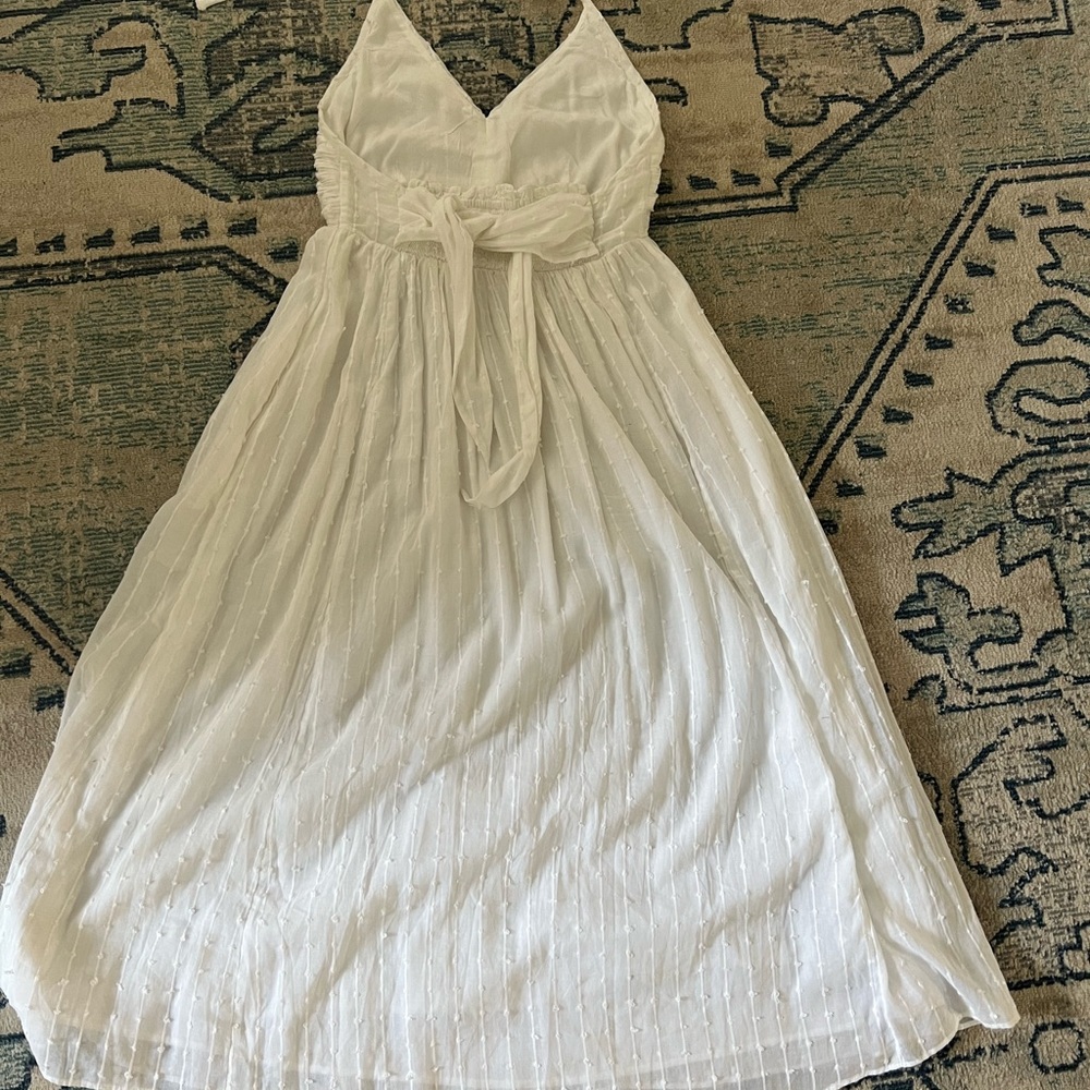 Free People White Halter Donna Dress